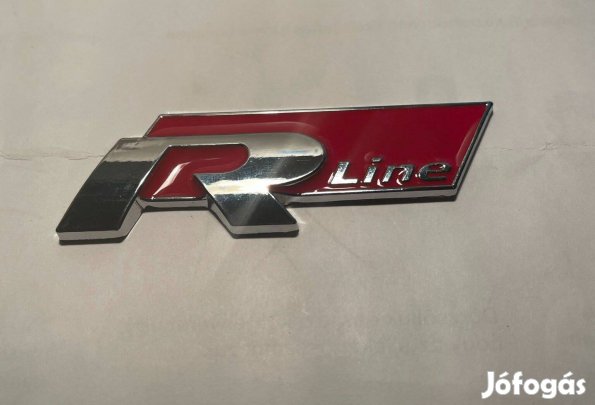 R-Line embléma 3 D fém Piros és fekete 2000ft/db