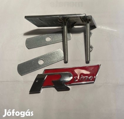 R-Line embléma 3 D fém hűtőrácsba csavar