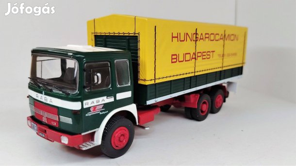 Rába 832 Hungarocamion ponyvás teherautó modell 1:43 új bontatlan