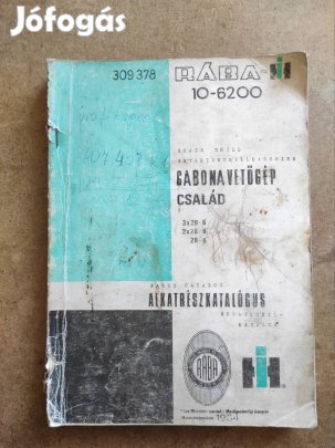 Rába IH 10-6200 gabona vetőgép alkatrészkatalógus 