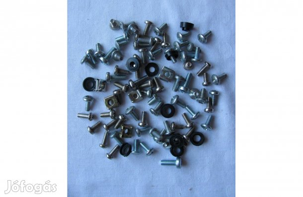 Rack csavarok és alátétek , M5 és M6 , 88 db