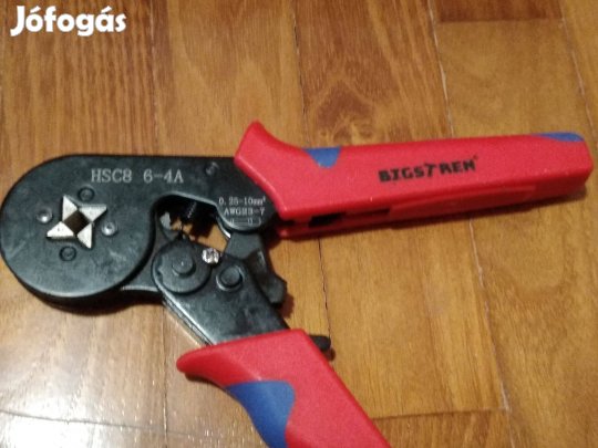 Racsnis érvéghüvely prés fogó krimpelő fogó saruzó fogó 0,25-10 mm2 új