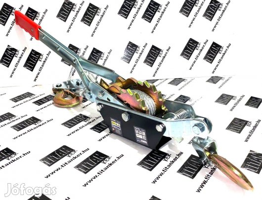 Racsnis kézi csörlő kábelhúzó drótköteles vonszoló 2T vízszintes kábel