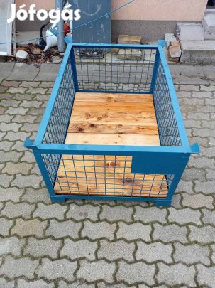Rácsos tároló konténer szabvány méretű