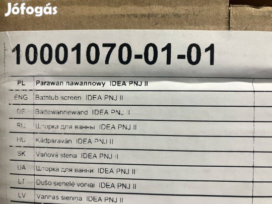 Radaway idea pnj II kádparaván, bontatlan, 70x150 cm
