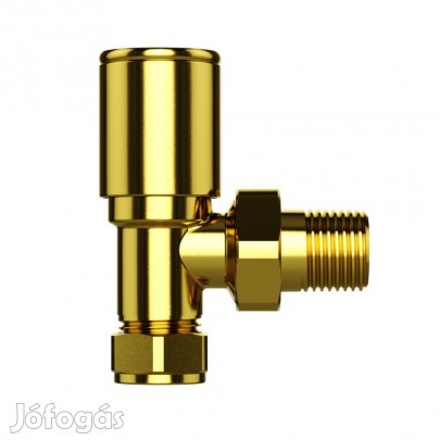 Radiátor sarok szelep - 1/2" - MRV-G (arany)