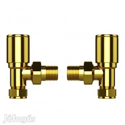 Radiátor sarok szelep készlet - 1/2" - MRV-G (arany)