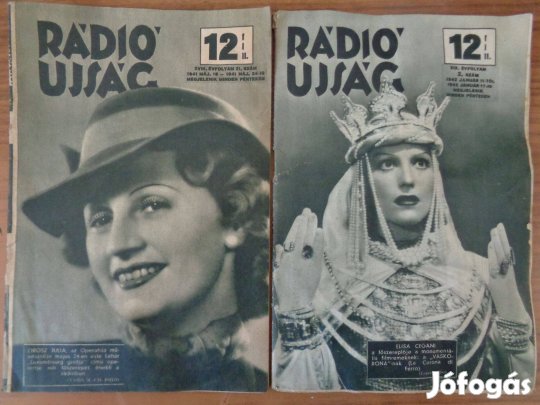 Rádió újságok 1941-1943 évből eladók