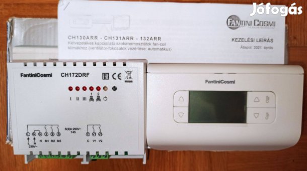 Rádiófrekvenciás fan-coil vezérlő eladó
