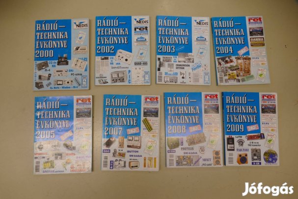 Rádiotechnika évkönyve ( 2000,2002,2203,2004,2005,2007,2008,2009