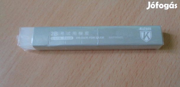 Radír: Hosszú ezüst 2B radír