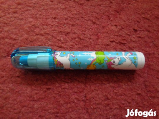 Radír: Kék, cserélhető hegyű unikornis radír