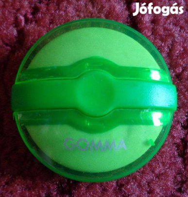 Radír: Kerek zöld Gomma radír dobozban