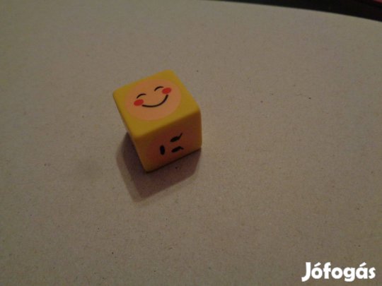 Radír: Kicsi emoji dobókocka radír