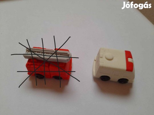 Radír: Mentőautó radír, új