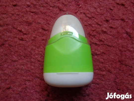 Radír: Radír és hegyező együtt zöld dobozban