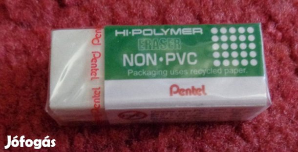 Radír: Zöld Pentel radír