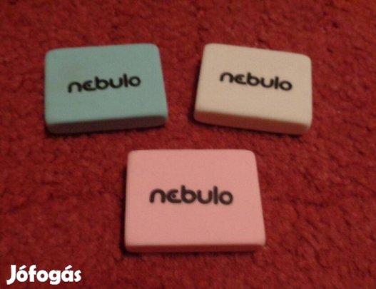 Radírok: 3 db Nebulo radír együtt