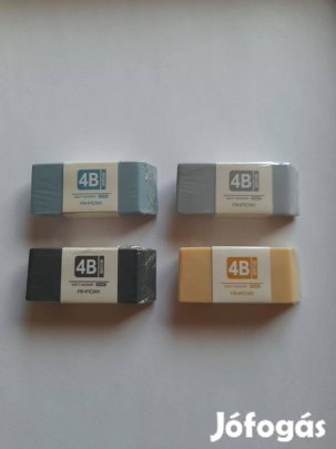 Radírok: 4 féle 4B radír 200ft/db