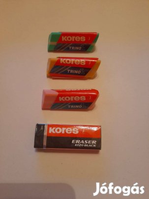 Radírok: 4 féle Kores radír 200ft/db