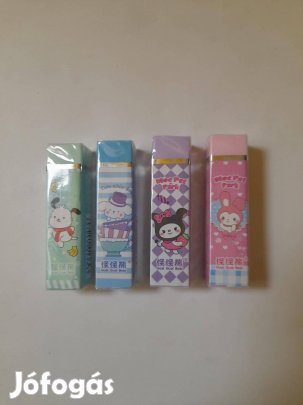 Radírok: 4 féle cuki (Hello Kitty) radír 300ft/db