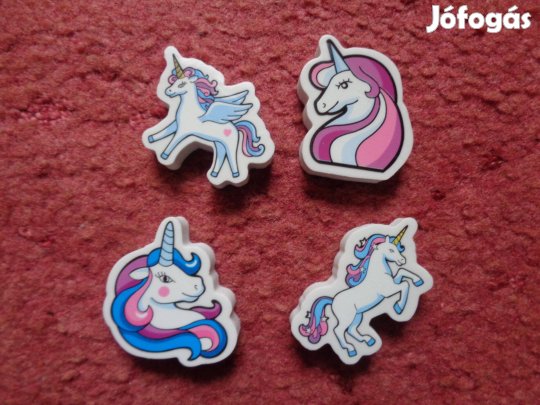 Radírok: 4 féle unikornis radír 400ft/db