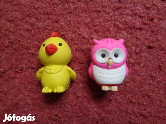 Radírok: Bagoly és csirke radír, 400ft/db