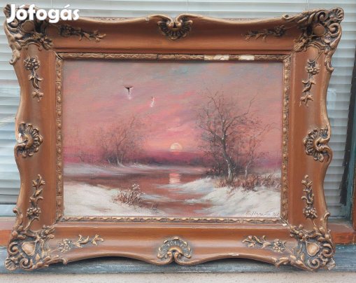 Raffay Sándor olaj-vászon tájkép festmény