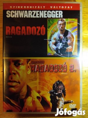Ragadozó 1-2 újszerű dvd Arnold Schwarzenegger Szinkronizált 