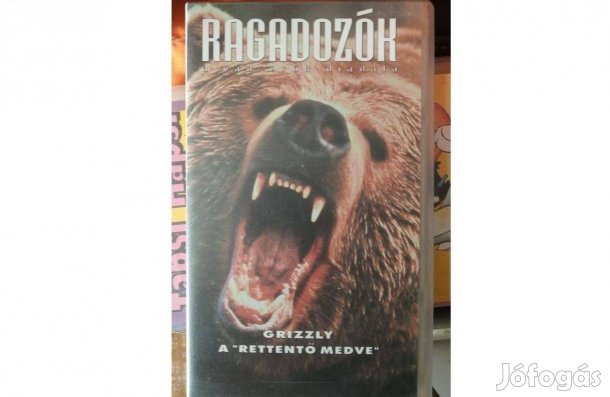 Ragadozók VHS video kazetta eladó. Grizzly, a "rettentő medve"