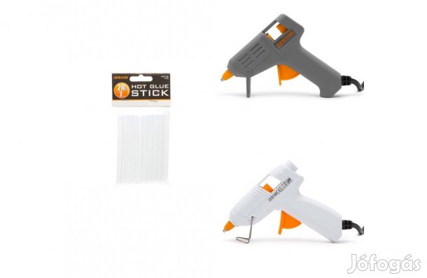 Ragasztópisztoly Hálózati 165-180°C 15W ragasztó pisztoly + 20db rúd