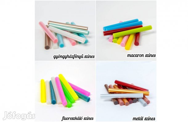 Ragasztórúd Színes 11 mm átmérő 10 db/csomag - ragasztópisztoly