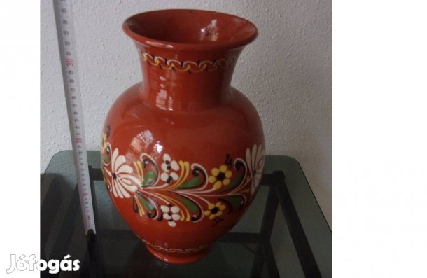 Ragasztott 32 cm magas padlóváza kerámia váza Újpest központ közelében
