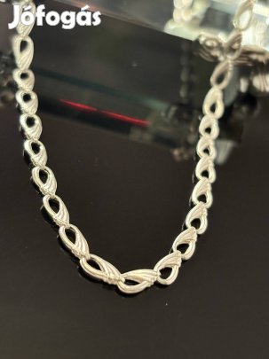 Ragyogó ezüst nyaklánc-nyakék