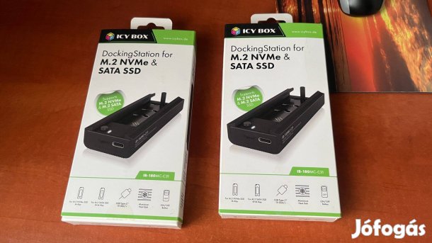 Raidsonic ICY Box IB-180MC-C31 külső M.2 Nvme/SATA SSD ház fekete