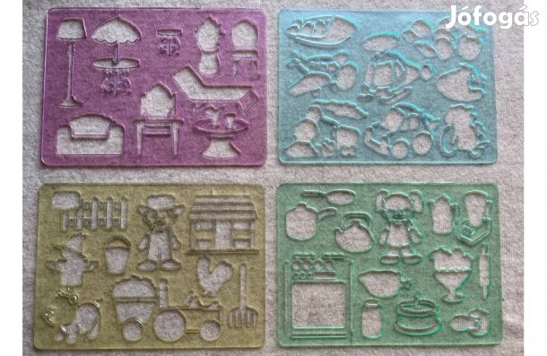 Rajzsablon csomag 4db