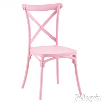 Rakásolható szék, rózsaszín, SAVITA
