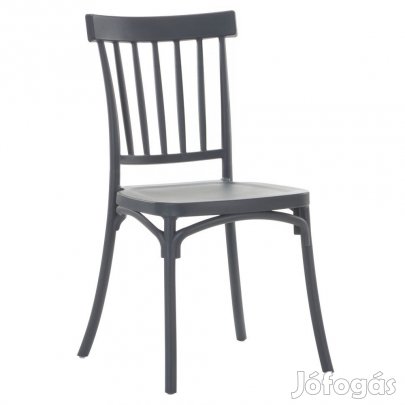 Rakásolható szék, sötétszürke, SAZEN NEW