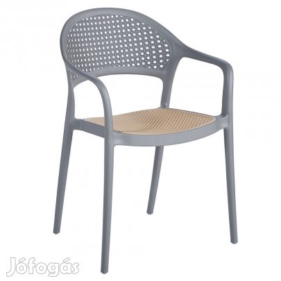 Rakásolható szék, szürke/bézs, LADIS