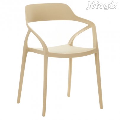 Rakásolható szék, szürkésbarna Taupe, ALFIO