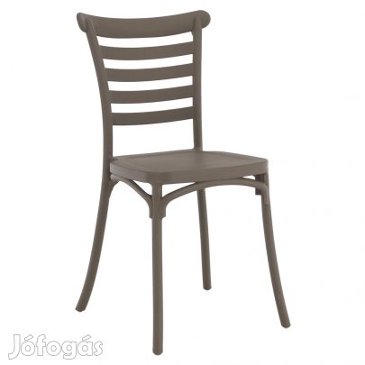 Rakásolható szék, szürkésbarna taupe, SAVITO