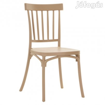 Rakásolható szék, világosbarna, SAZEN NEW