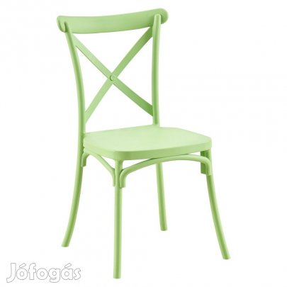 Rakásolható szék, zöld, SAVITA