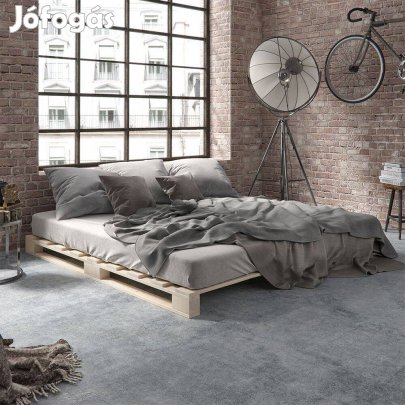 Raklap ágykeret, natúr, 180×200 cm,Vitalispa, fenyőfa ,Új