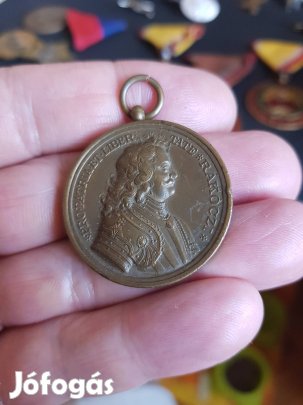 Rákóczi bronz emlékérem 