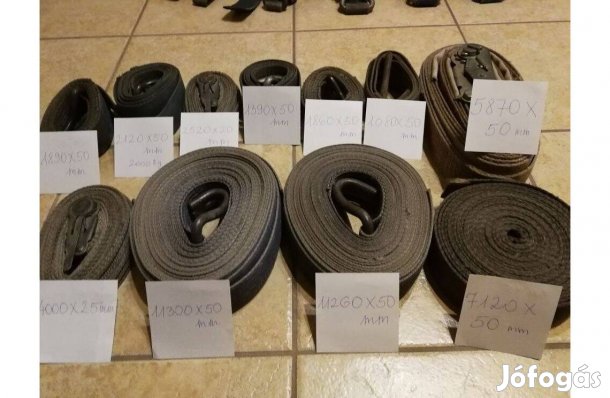 Rakományrögzítők, heveder védők, több féle, több db