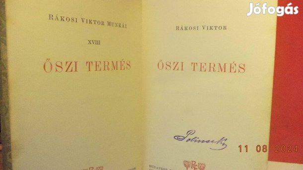 Rákosi Viktor: Őszi termés