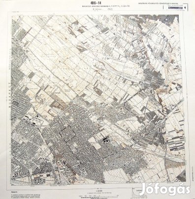 Rákosszentmihály Mátyásföld Árpádföld Cinkota Csömör térkép 1969