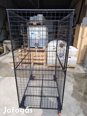 Raktár kocsi, rolli kocsi, szállító konténer.