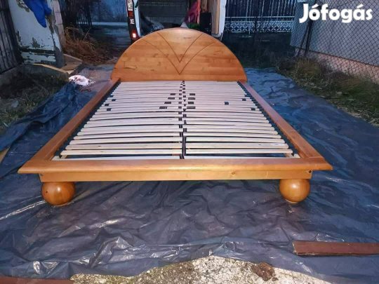 Raktárürítés!!!  Bükkfa franciaágy jó állapotban